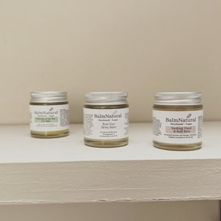 A collection of BalmNatural Best Selling skincare balms