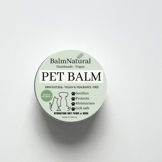 Pet Balm soothes, Protects, lick safe, balmnatural