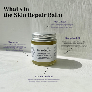 Skin repair balm, dry skin balm, cracked skin balm, vegan skin balm