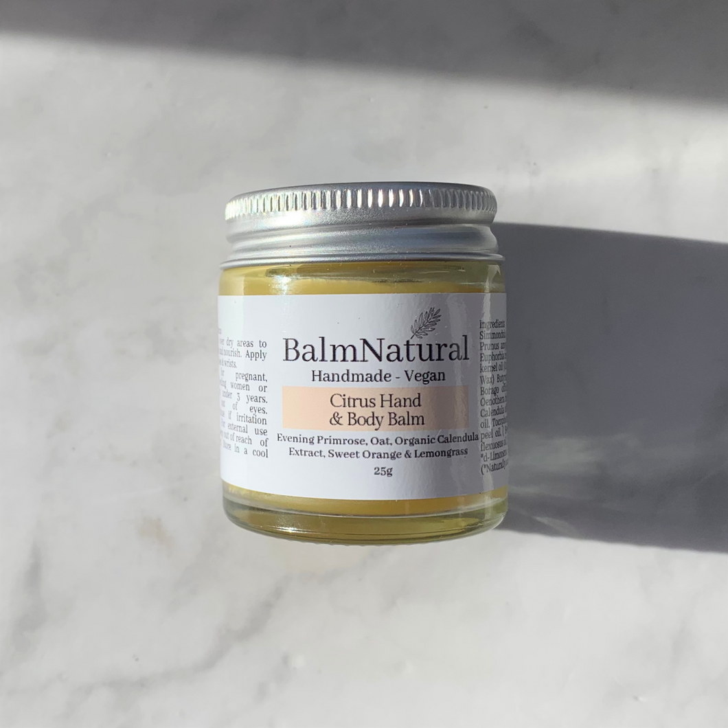 Citrus and uplifting Hand and body  Balm